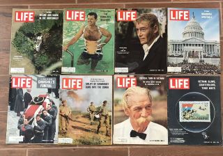 Vintage Life Magazines 8 Issues January February 1965
