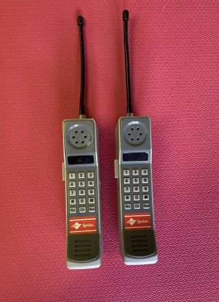Vintage Playtime Toy Phone Walkie Talkie Brick Cell Phone Sprint 1988 80’s