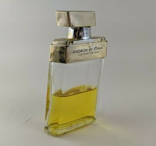 Vintage Andron By Jovan Cologne For Men,  Appox.  1oz Bottle - Half (. 5 Oz)