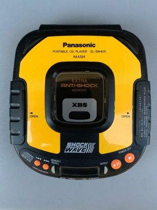 Panasonic Shock Wave Vintage Portable Cd Player Sl - Sw405 Shock Wave