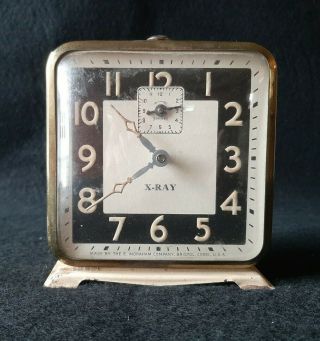 Vintage Ingraham X Ray Night Stand Alarm Clock Made In Usa