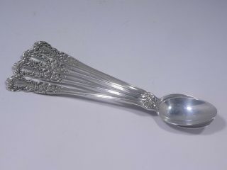 4 Gorham Sterling Silver Buttercup Ice Tea Spoons,  No Monogram