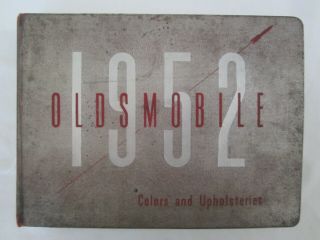 1952 Oldsmobile Showroom Album Rare Dealer Book Colors And Upholsteries