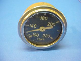Vintage Stewart Warner Water Temperature Gauge 100 - 220 Degree,  2 1/8 " Size