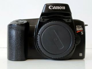 Collectible Vintage 35mm Film Slr Camera Without Lens Canon Eos Rebel S2 Ii