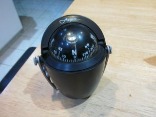 Vintage Airguide Chicago Marine Compass With Sun Shade/mounting Bracket/light