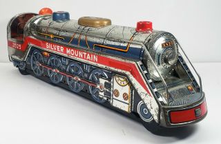 Vintage Silver Mountain 3525 Tin Toy Train - Modern Toys Japan 16 
