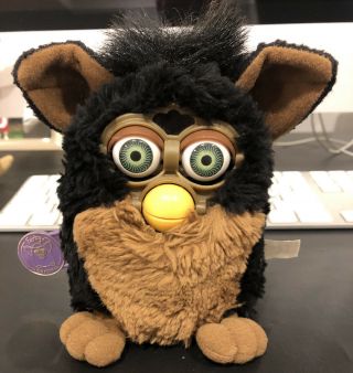 1999 Vintage Furby Brown/black Cocoa Tagged By Tiger -