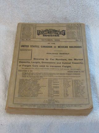 Official Guide Of The Railways & Steam Navigation Lines Ship Time Schedule,  1928