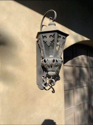Distressed Antique Coach Lights,  Outdoor Wall Lantern Sconces 3