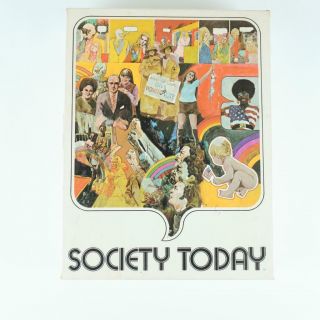 Vintage 1970 Society Today The Game Of Social Change Board Game Vg Cond