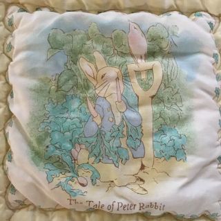 Quiltex Peter Rabbit Beatrix Potter Baby Comforter Crib / Wall Hanging - Vtg.