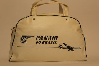Very Rare Vintage Panair Do Brasil Carry - On Bag From The Early 1960s.