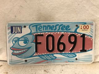 2000 Tennessee Fish License Plate