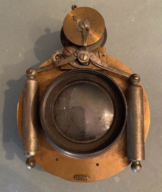 Antique Bausch & Lomb Brass Camera Lens 1891 Rochester