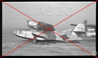 819 - B&w 616 Aircraft Negative - Grumman Oa - 14 44 - 52997 @ Oak In 1948