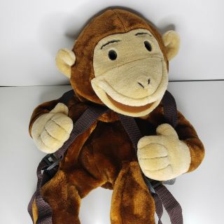 Wildkin Curious George Plush Toddler Backpack Hand Puppet Large 22” Vintage 1995