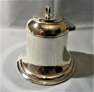 Lovely Hallmarked Silver Bell Shape Ink Well By A & J Zimmerman Birmingham 1915