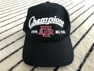 Vtg 1998 Champions Logo Athletic Texas A&m Aggies Snapback Hat Cap Embroider Os
