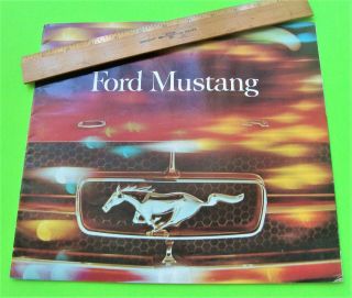1964 - 1/2 Ford Mustang Color Brochure 14 - Pgs Convertible Coupe Xlnt,