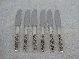 Set Of 6 Towle Sterling Silver Contessina Butter Spreaders Ej - 29