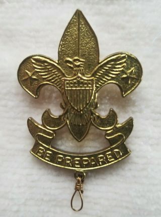 Boy Scout Bsa Vintage First Class Rank Hat Badge Pin,  Large 1 1/4 X 2 Inches