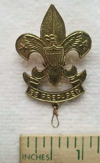 Boy Scout BSA Vintage First Class Rank Hat Badge Pin,  large 1 1/4 x 2 inches 2