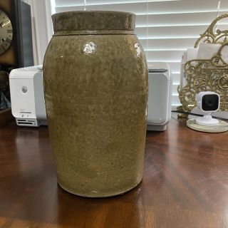 Antique Southern (georgia Or Alabama) Alkaline Glazed Crock