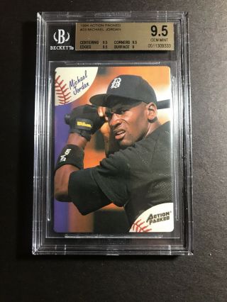 Michael Jordan 1994 Action Packed Bgs 9.  5 X 3 Chicago Bulls White Sox Scouting