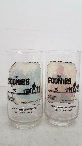 Vintage 1985 The Goonies Drinking Glasses