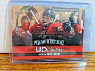 2013 - 14 Upper Deck Series 2,  Ud Canvas Program Of Excellence Nathan Mackinnon