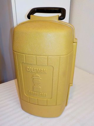 Vintage Coleman Gold Clamshell Carry Case For A 200a Lantern 2/78