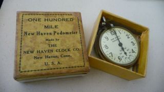 97 Vtg Pedometer By Haven Conn.  Co 100 Mile