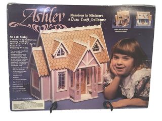 Dura - Craft " Ashley " Mansions In 1992 Miniature Wood Dollhouse,  Kit Ah130