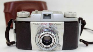 Vintage Kodak Pony 135 Camera w/ Case 2