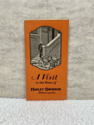 Harley Davidson Vintage Factory Tour Book Pamphlet Milwaukee