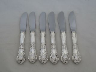 Set Of 6 Reed & Barton Sterling Silver French Renaissance Butter Spreaders