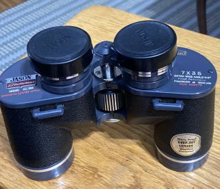 (8/25) Vtg.  Jason Sateman Model 138 Binoculars 7x35 Extra Wide Angle 11.  5