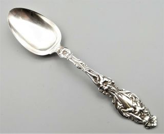 Antique Whiting Sterling Silver Serving Spoon Lily Pattern 1902 Art Nouveau 8.  25