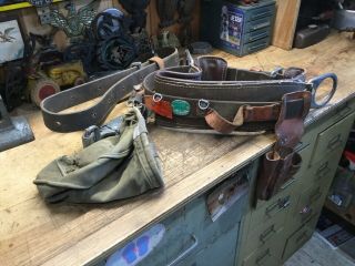 Vintage Buckingham Linesman’s Tool Belt And Saftey Belt