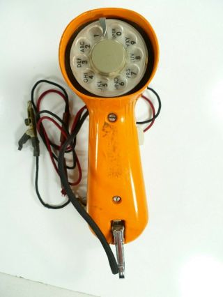 Vintage Orange Gte Like Electric Rotary Dial Lineman Testing Phone