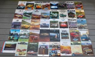 40 Vintage Chevrolet Car Brochures 1972 - 1979 All Automobile Models Vans Trucks