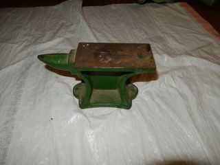 Anvil Small Jewelers Anvil Green Vintage 6 1/4 Inches Long Hardy Hole