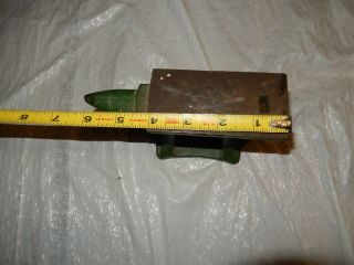 Anvil Small Jewelers Anvil green Vintage 6 1/4 inches long Hardy hole 2