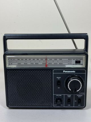 Panasonic Rf - 567 Vintage Portable Am/fm Radio Japan Very No Sound 120v