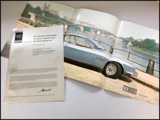 Monteverdi 375 375l High Speed Vintage Car Sales Brochure - 1968 1969 1970 1971