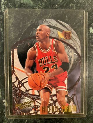 1995 - 96 Fleer Michael Jordan Maximum Metal 4 Of 10 Chicago Bulls