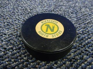 Mn North Stars Vintage Viceroy Made In Canada Nhl Approved Official Game Puck