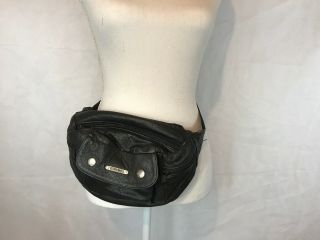 Authentic Harley Davidson Leather Fanny Pack W/ 3 Compartments - Real Leather