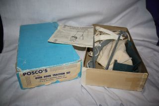 Over Door Traction Set Vintage Posco Brand Ww2 Era Vintage But